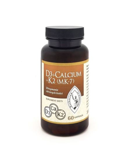 Obrazek D3 + CALCIUM + K2 (MK-7) 60 kaps.