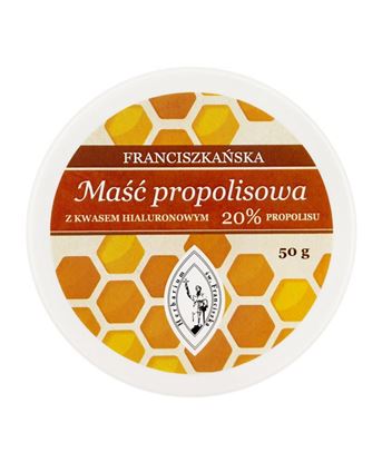 Obrazek Franciszkańska MAŚĆ PROPOLISOWA 20%  z kwasem hialuronowym
