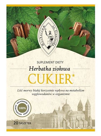 Obrazek Herbatka Ziołowa CUKIER 20x5 g