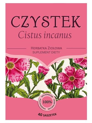 Obrazek Herbatka Ziołowa CZYSTEK Cistus incanus 40x3 g