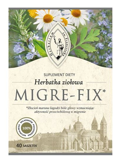 Obrazek Herbatka Ziołowa MIGRE-FIX 40x3 g